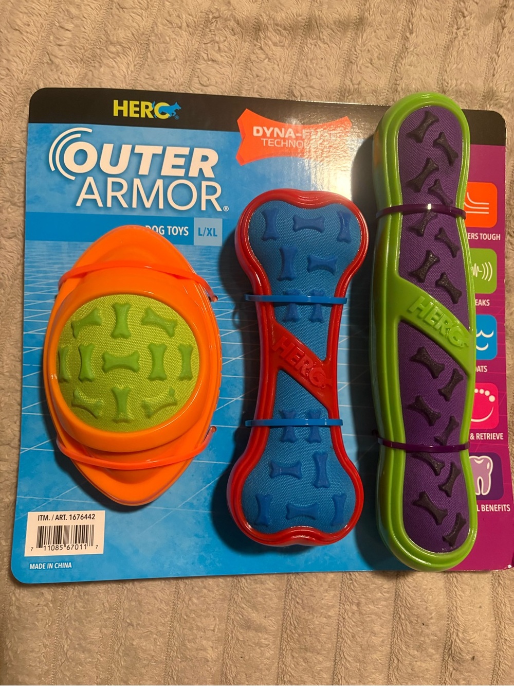 Outer Armor Kids Dog toy - large to X-Large dog BNWT DS-3/10